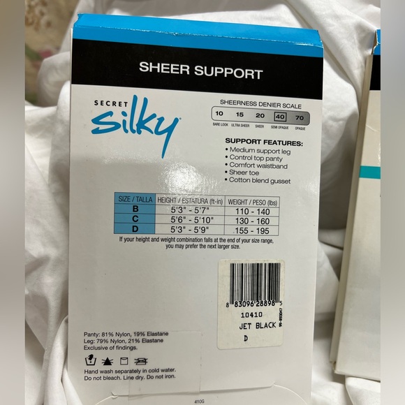 Pantyhose controlled top medium support leg bundle #10 - Picture 4 of 6